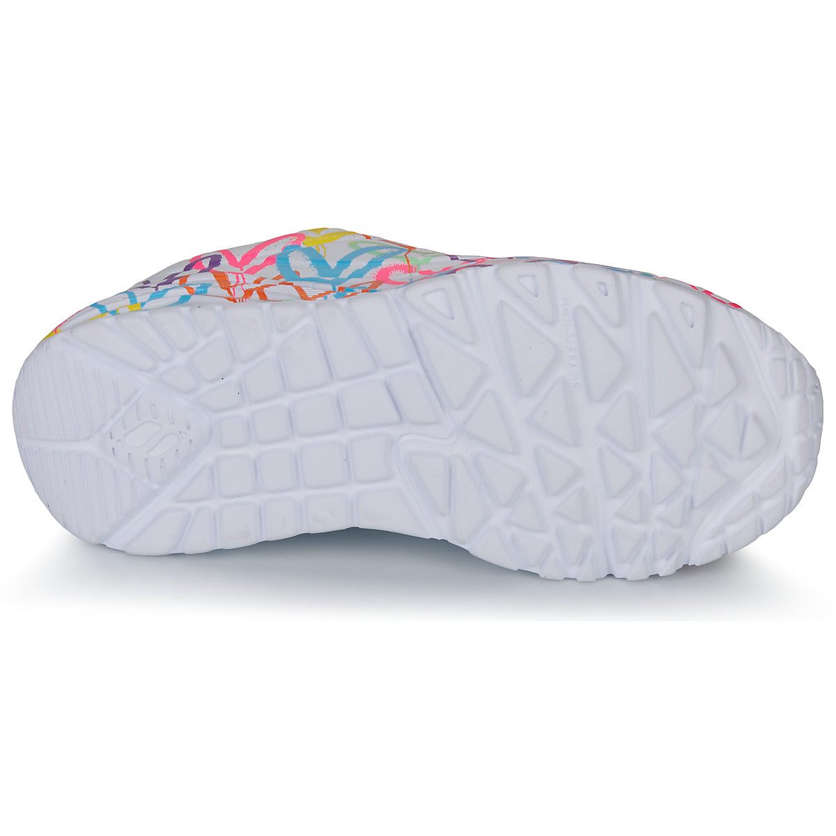 Skechers JGoldcrown UNO Lite Spread the Love, semelle extérieure avec motif cœu