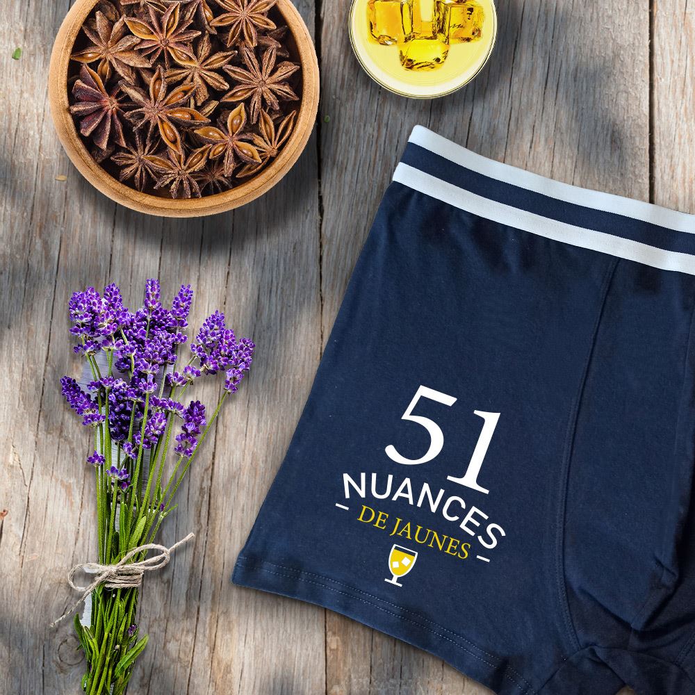 Boxer "51 nuances de jaunes"