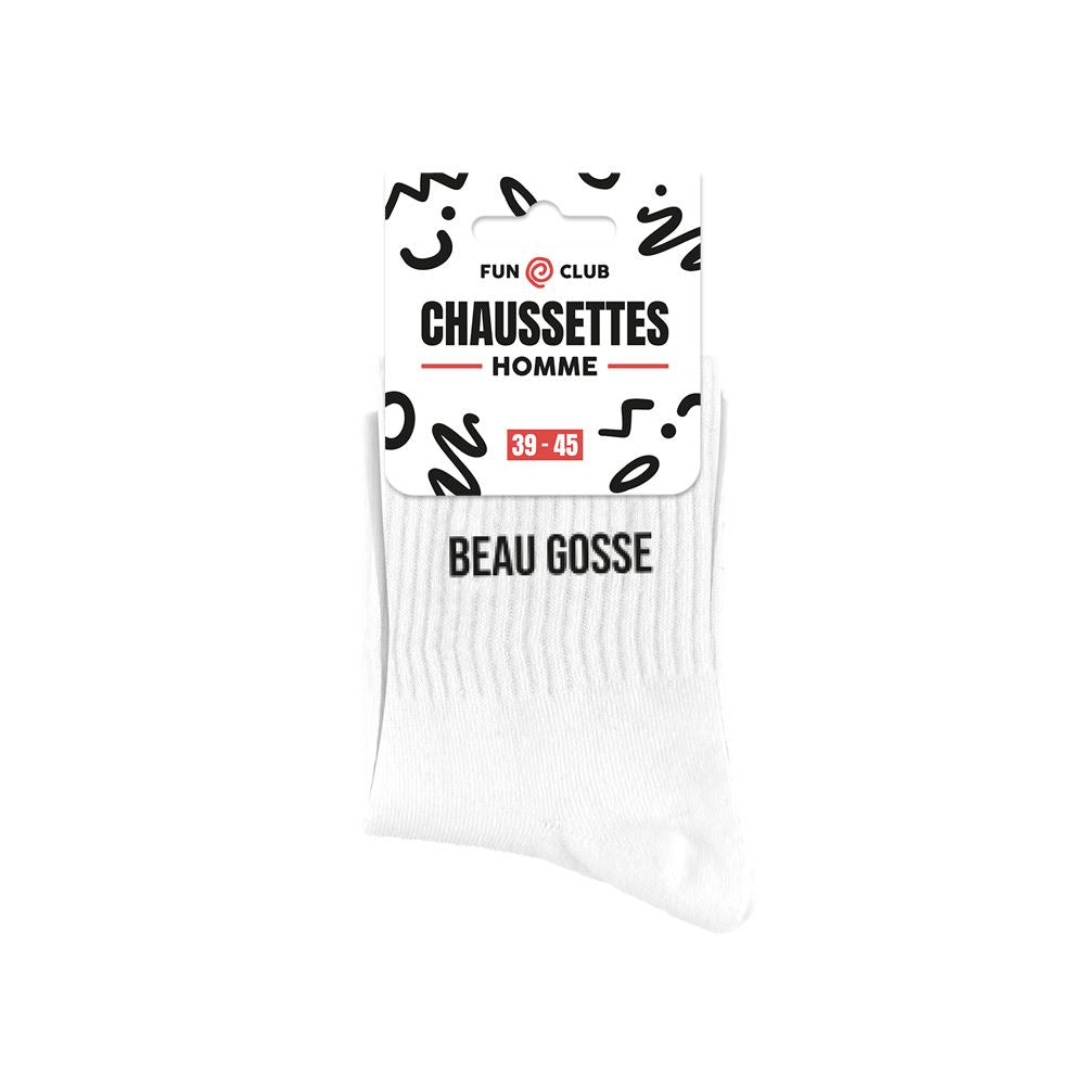 CHAUSSETTES BLANCHES BEAU GOSSE HOMME
