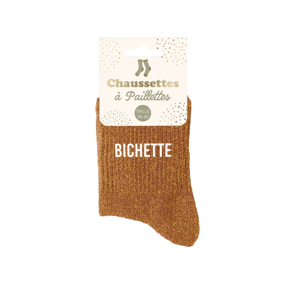 Chaussettes à paillettes bichette