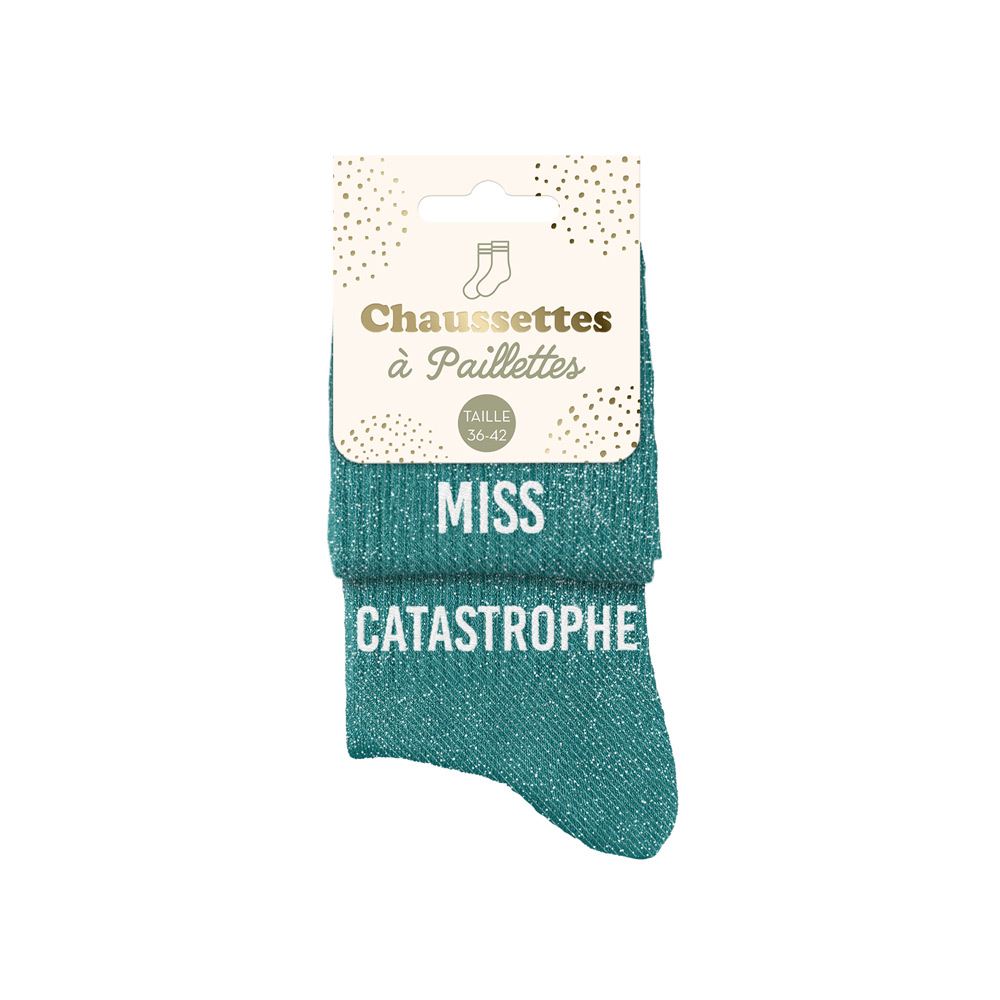✨Chaussettes paillettes duo miss catastrophe