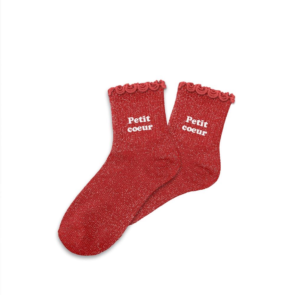 đź’–Chaussettes paillettes enfant petit coeur 3-6ans fille