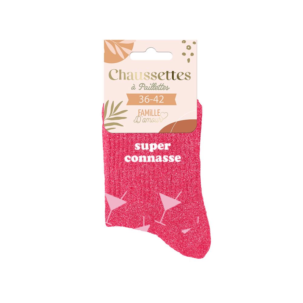 Chaussettes paillettes super connasse