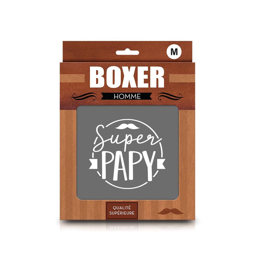 Boxer "super papy" taille M