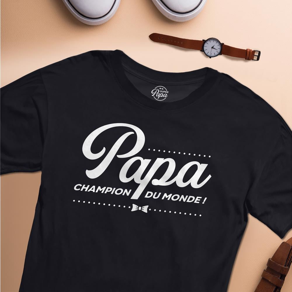 T-shirt "papa champion"