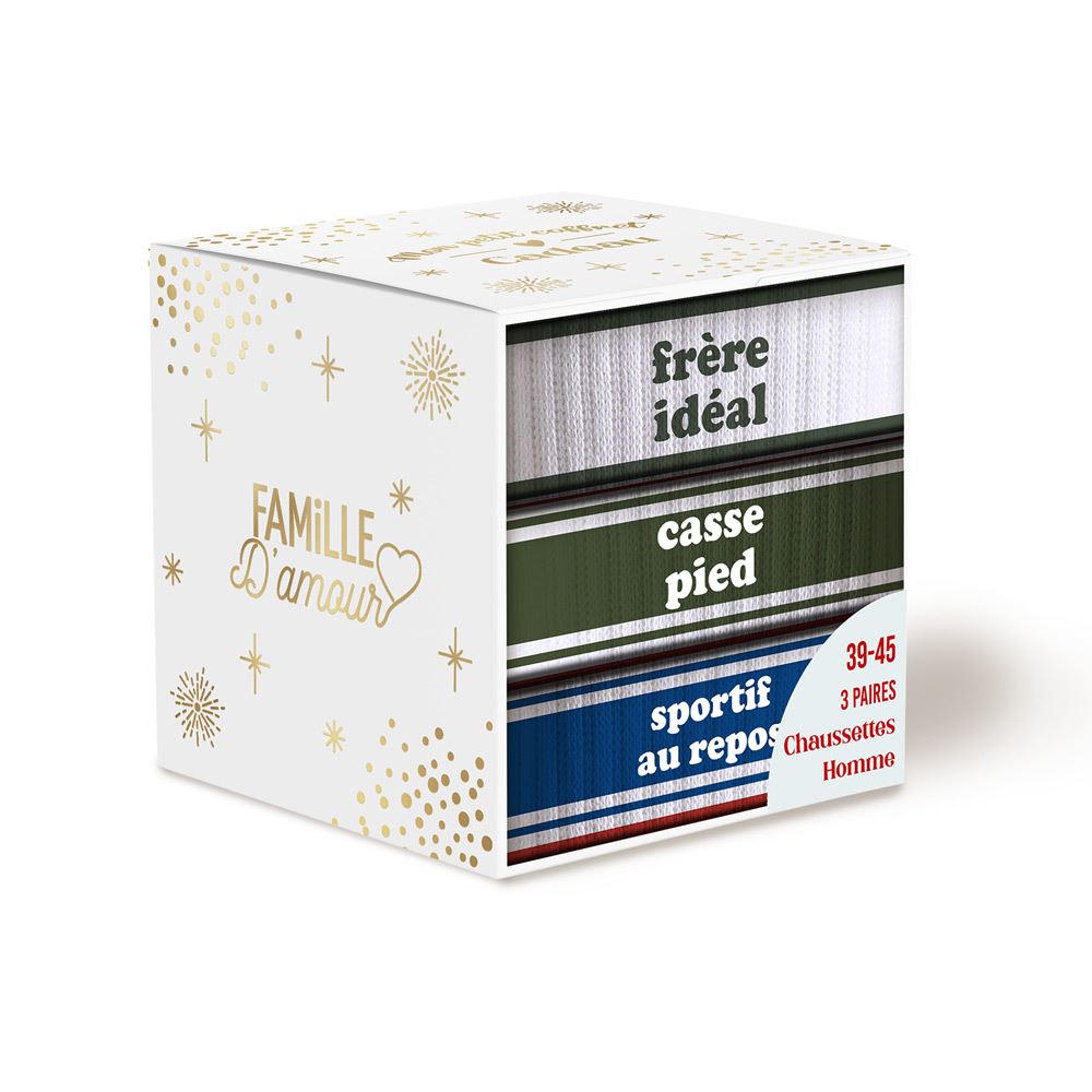 Coffret trio chaussettes frère idéal
