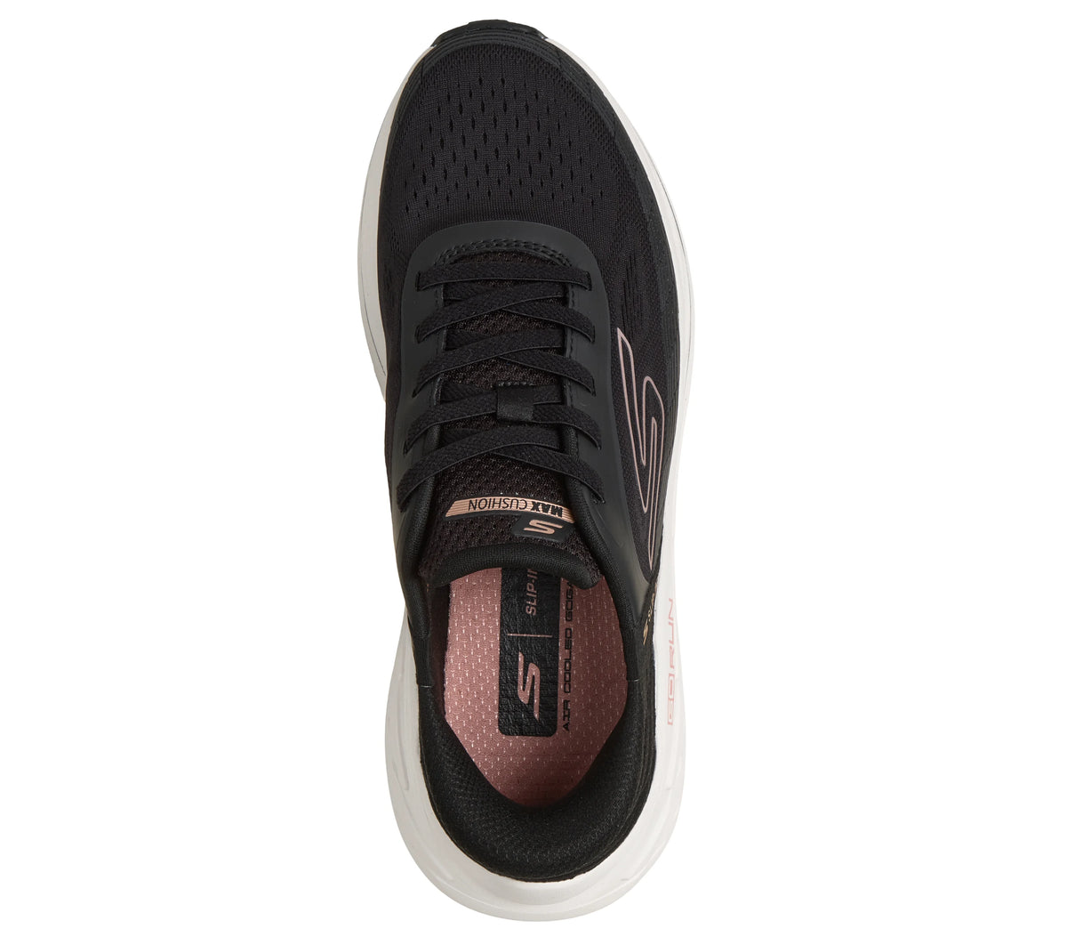 Semelle intérieure Air-Cooled Goga Mat de la Skechers Slip-ins Max Cushioning Elite 3 Lenara noire