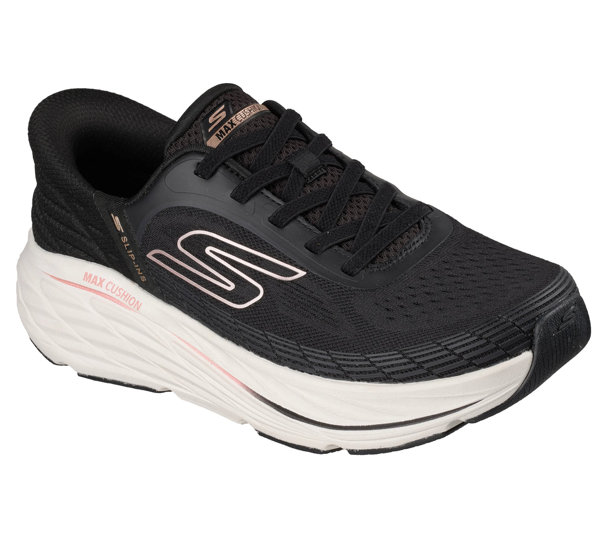 Skechers Slip-ins Max Cushioning Elite 3 Lenara noire, vue de profil