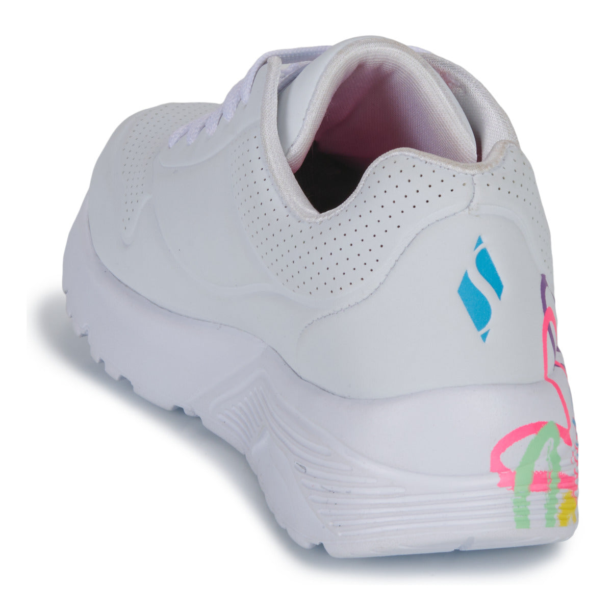 Skechers JGoldcrown UNO Lite Spread the Love, vue arrière du talon