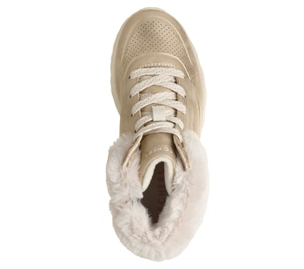 Semelle intérieure Air-Cooled Memory Foam de la Skechers UNO Lite Cute Fur You Gold