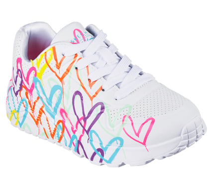 Skechers JGoldcrown UNO Lite Spread the Love, vue de profil