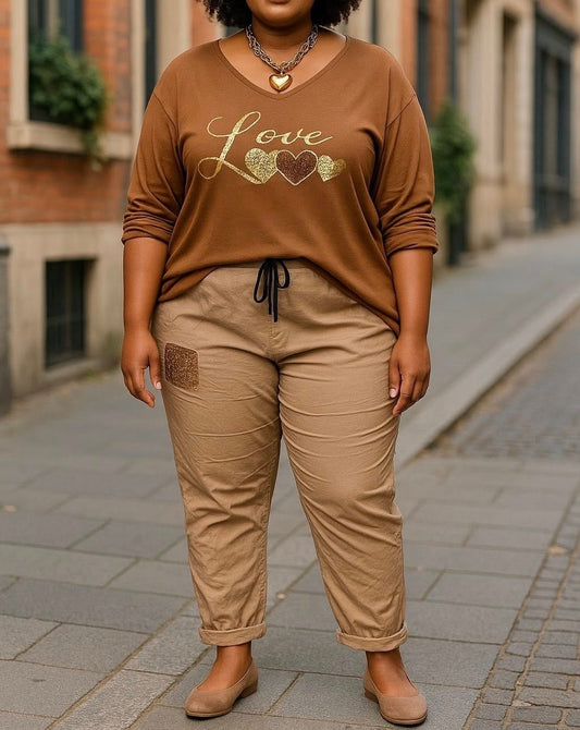 Pull léger « LOVE »  TU 44/48