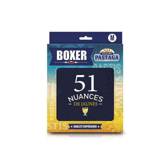 Boxer "51 nuances de jaunes"