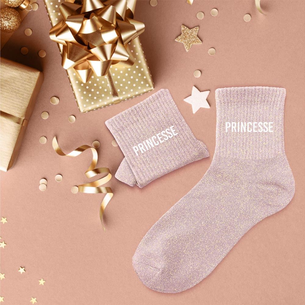 Chaussettes paillettes princesse