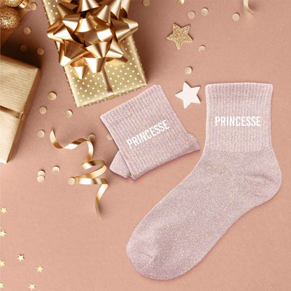 Chaussettes paillettes princesse