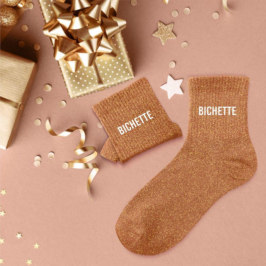 Chaussettes à paillettes bichette