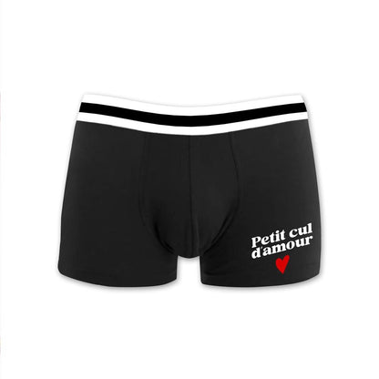 Boxer saint valentin noir Taille S