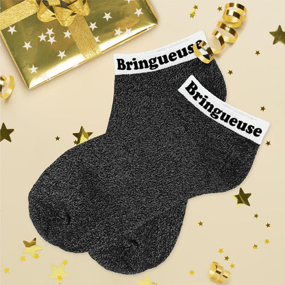 Socquettes à paillettes bringueuse