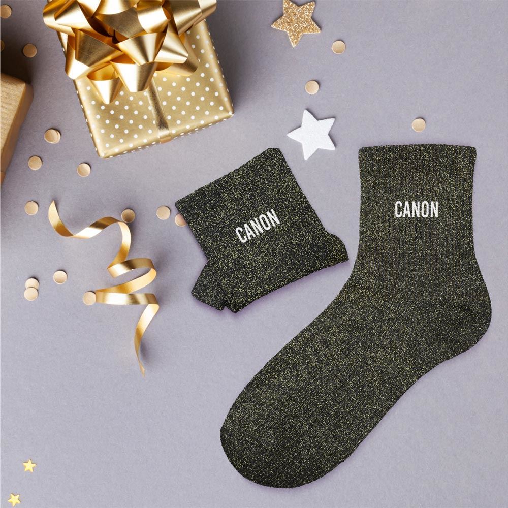 Chaussettes paillettes canon