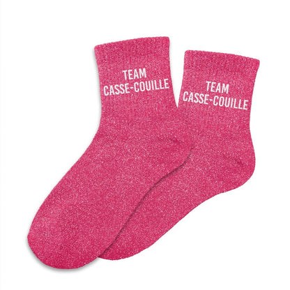 Chaussettes paillettes team casse-couille