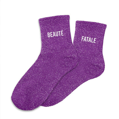 Chaussettes à paillettes duo beauté fatale