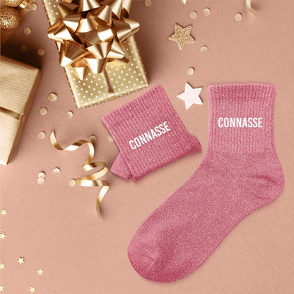 Chaussettes à paillettes connasse