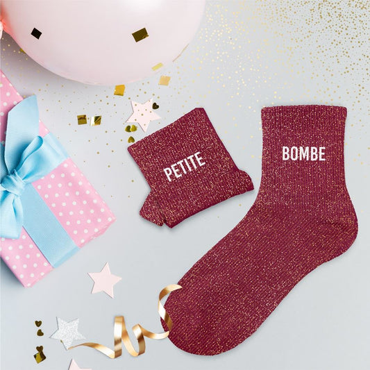Chaussettes paillettes duo petite bombe
