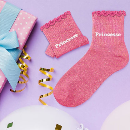 Chaussettes à paillettes enfants princesse 6-10ans fille