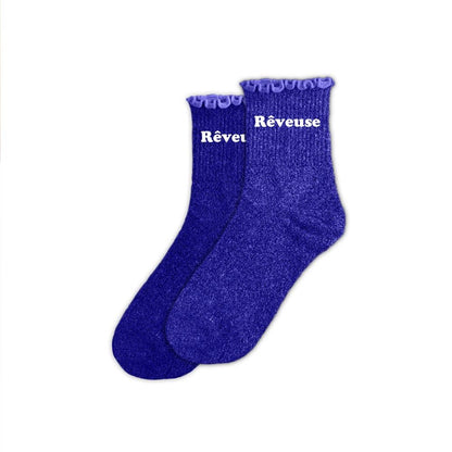Chaussettes feston à paillettes rêveuse