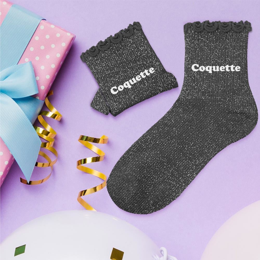 Chaussettes paillettes enfant coquette 6-10ans fille