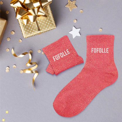 Chaussettes paillettes fofolle