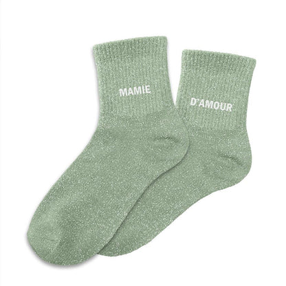 Chaussettes paillettes duo mamie d amour
