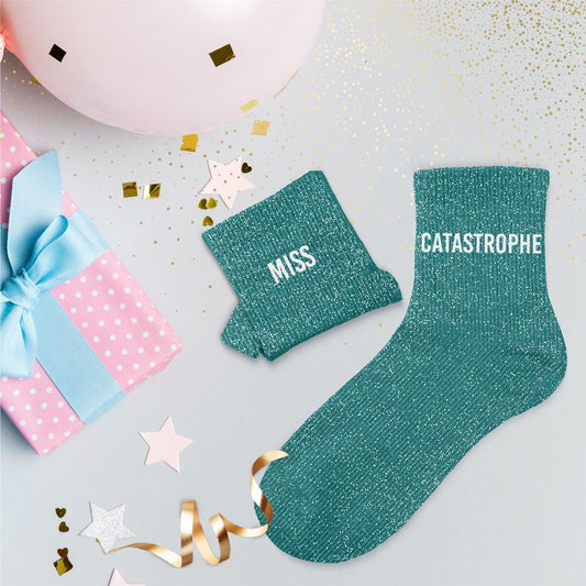 ✨Chaussettes paillettes duo miss catastrophe