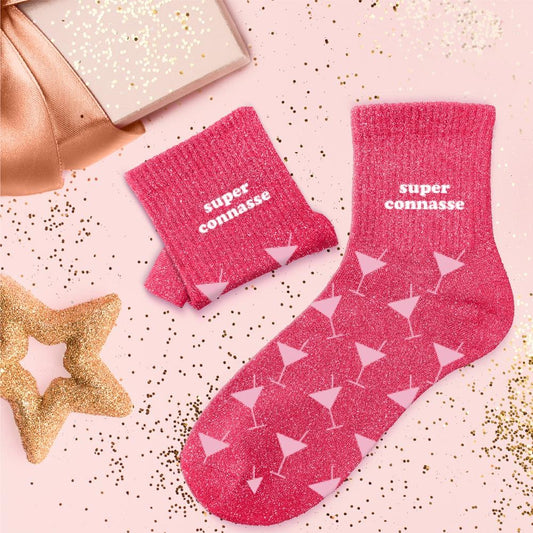 Chaussettes paillettes super connasse