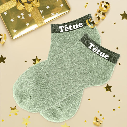 Socquettes paillettes têtue