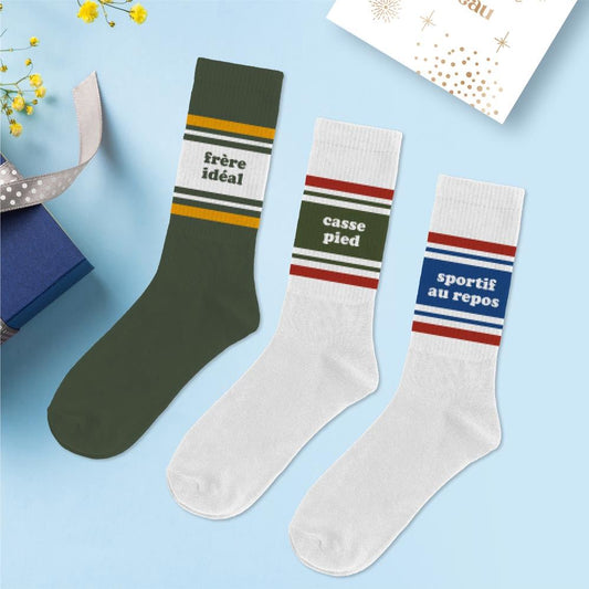 Coffret trio chaussettes frère idéal
