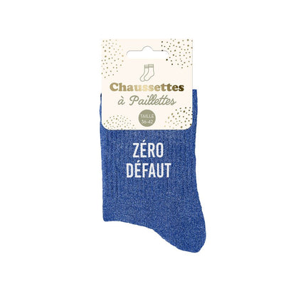 Chaussettes à paillettes zéro défaut